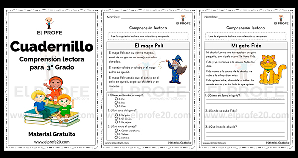 Cuadernillo de comprensión lectora para tercer grado | Materiales ...