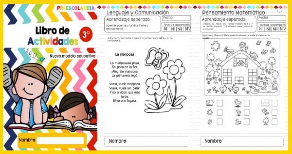 Libro de actividades para preescolar 3 | Materiales Educativos GRATUITOS