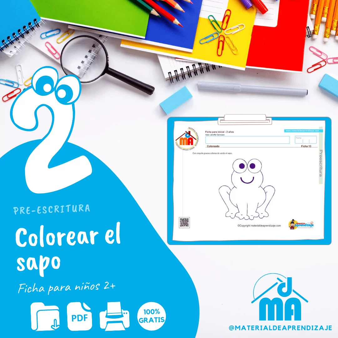Preescritura 2 años 13. Coloreado