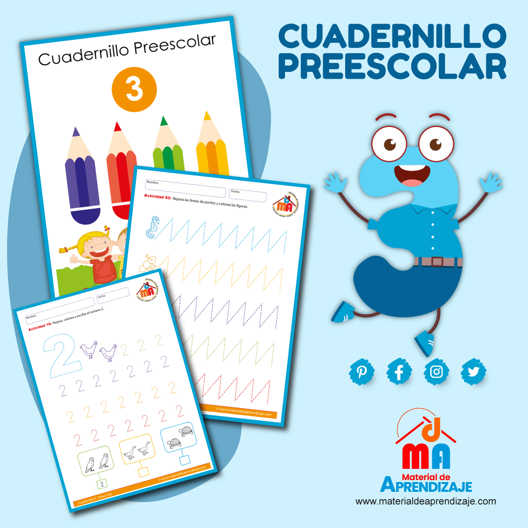 Cuadernillo preescolar 3 | Materiales Educativos GRATUITOS