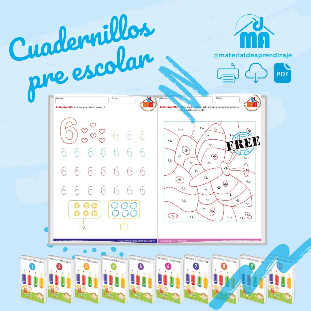 Cuadernillos de actividades para preescolar