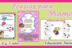 Hermosas Poesías para MAMÁ para niños 3, 4 y 5 años