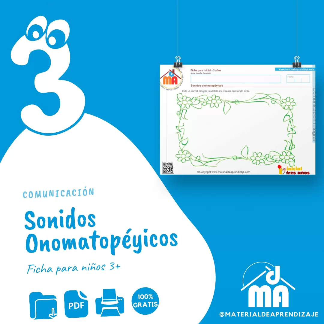 Sonidos onomatopéyicos: Comunicación integral 3 años