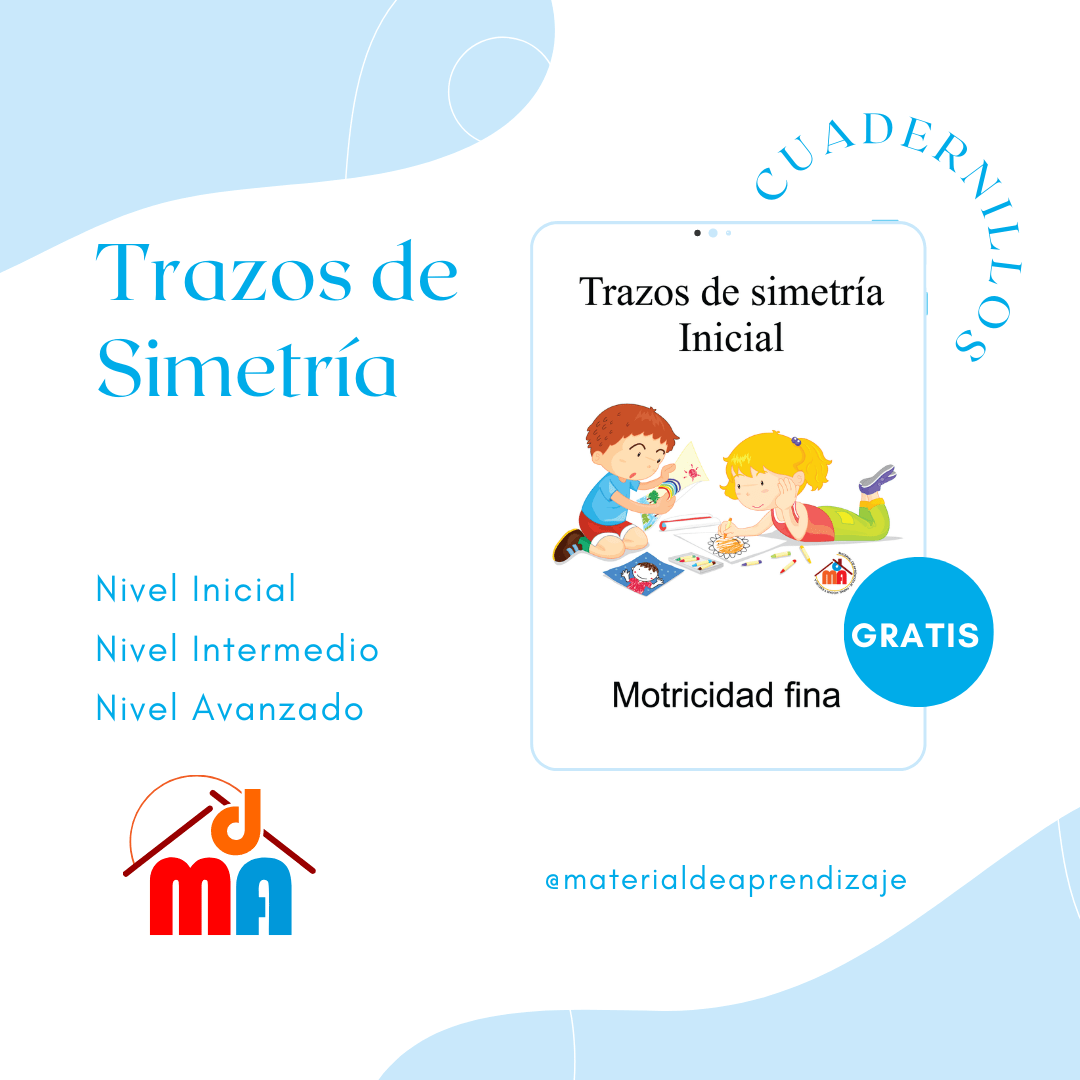 Cuadernillos: Trazos de simetría – motricidad fina