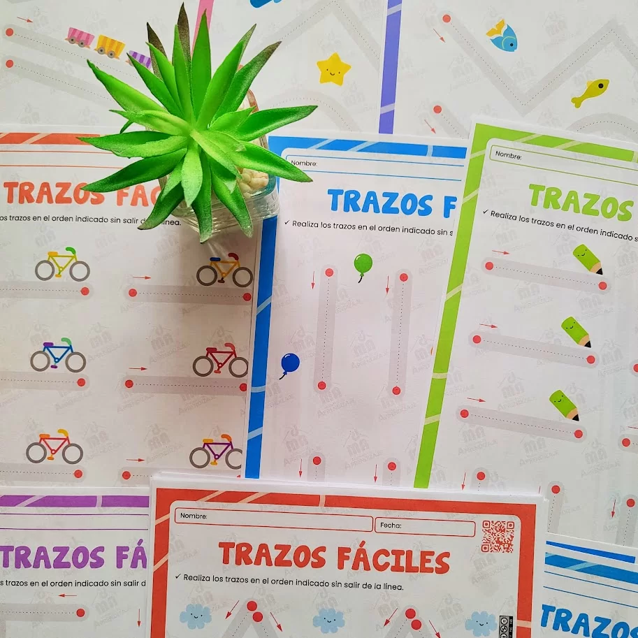 Trazos Fácil: Cuadernillo 1