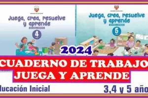 NUEVO Cuaderno de Trabajo «Juega y Aprende» para 3,4 y 5 años de Inicial- 2024