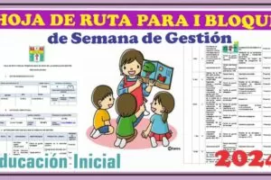 HOJA DE RUTA PARA EL I BLOQUE DE SEMANA DE GESTION EN INICIAL 2024