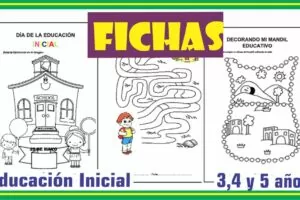FICHAS PARA COLOREAR POR LA SEMANA DE LA EDUCACION INICIAL 2024