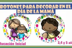 BONITOS BOTONES PARA DECORAR EN EL DÍA DE LA MADRE