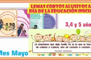 LEMAS CORTOS ALUSIVOS AL DÍA DE LA EDUCACIÓN INICIAL 2024
