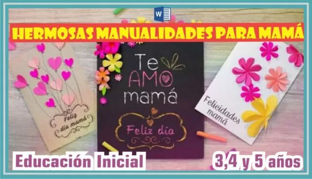 HERMOSAS MANUALIDADES PARA EL DÍA DE MAMÁ