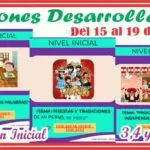 SESIONES DESARROLLADAS del 15 al 19 de Julio para 3, 4 y 5 años