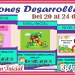 SESIONES DESARROLLADAS del 20 al 24 de Mayo para 3, 4 y 5 años