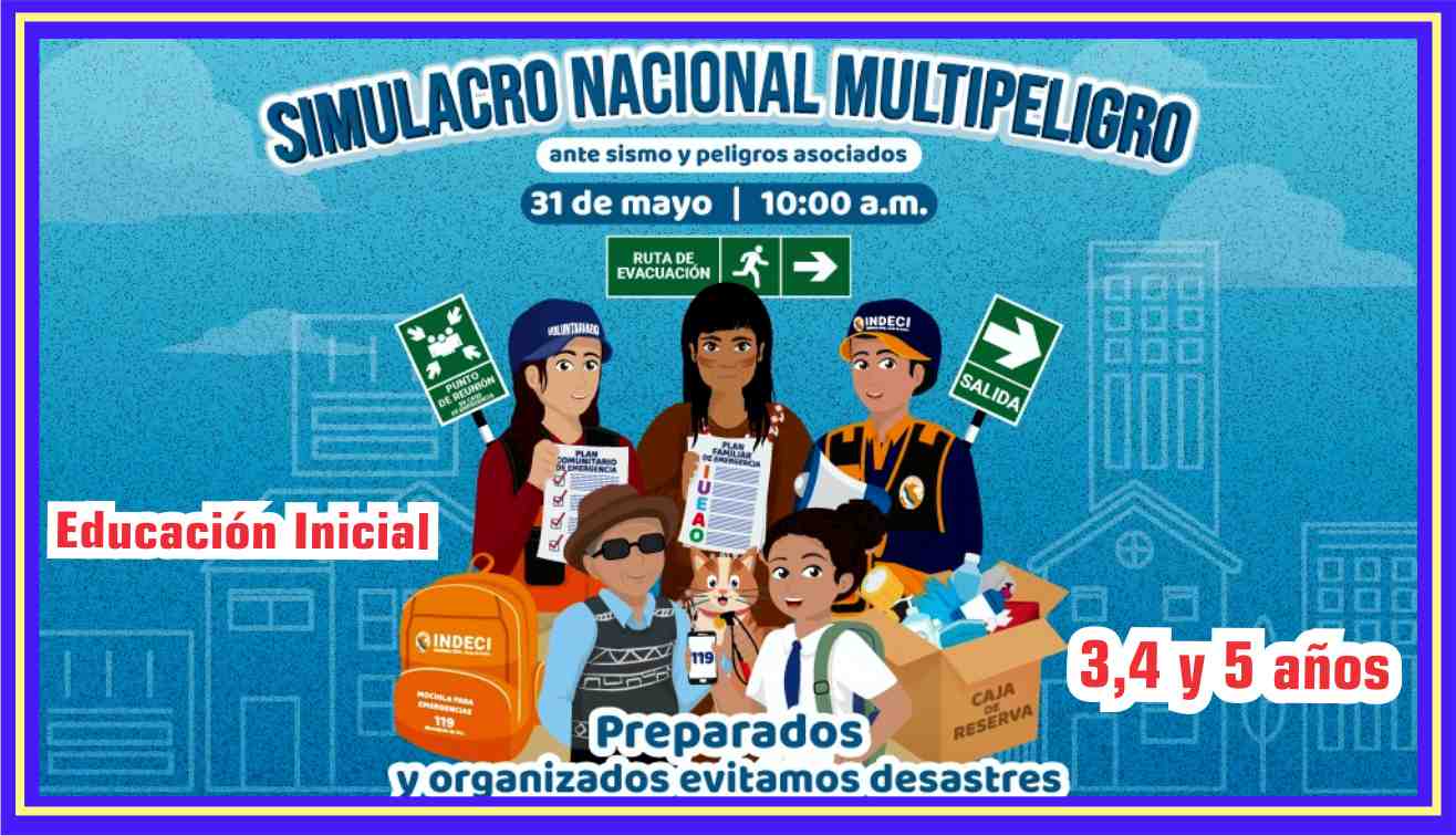 Sesión de Aprendizaje «Participamos en el SIMULACRO de SISMO» para ...