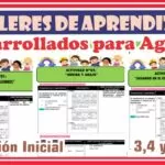 TALLERES de Aprendizaje DESARROLLADOS para 3,4 y 5 años- Mes Agosto