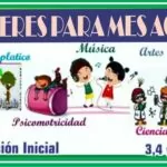 TALLERES para el Mes de AGOSTO para 3,4 y 5 años