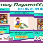 SESIONES DESARROLLADAS del 05 al 09 de Agosto para 3, 4 y 5 años